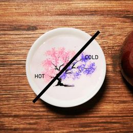 Bowls Printing Flower Changes When Or Cold Color Changing Ceramic Coffee Cup Bowl