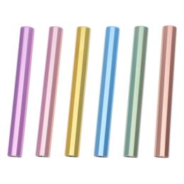 Nail Art Pen Caps Zinc Alloy Sealed Matte Rainbow Colour Nail Brushes Covers Light-Proof Pen Caps Inner Diameter 8mm