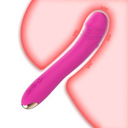 G Spot Vibrator for Women Bendable Clitoris Powerful Vibrating Dildos Super Soft Silicone Vagina Anal Masturbator Adults sexy Toy