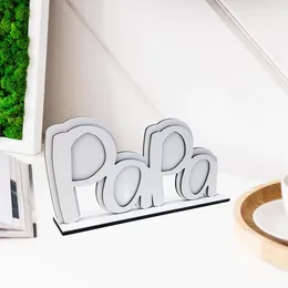 Frames Papa Picture Frame Wooden Po For Dad Birthday Gifts Tabletop Or Desktop Display Fathers Day