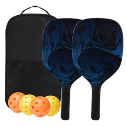 Beginner's Pickleball Paddle Set Wooden Paddles 4 Pickleball Balls & Bag Perfect for Sport & Beach Pickleball Paddle