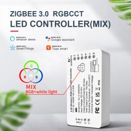 GLEDOPTO Smart Home ZigBee LED Strip Controller RGB CCT Colour White Light Mix Homey Alexa Tuya SmartThings App Voice Control