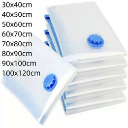 Transparent Vacuum Bag Folding Compressed Space Clothes Storage Big Size Space Saver Sealer Bags