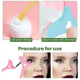 Eyeliner Silicone Mascara ApplicatorMould Eyelash Fit Applicator Reusable Cream Mask Applicator Multifunctional Makeup Aid Tools