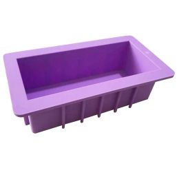 1-1.1L Rendering Soap Silicone Mould DIY Square Toast Loaf Mould Homemade Form Thickened Soap Making Tool Supplies