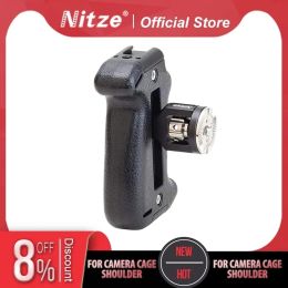 Accessories Nitze Adjustable Side Stinger Camera Handle Grip for Camera Cage Shoulder Mount Support Lightweight W Arri Rosette,nato,locating