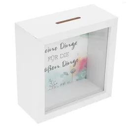 Frames Po Frame Money Box Kid Gifts Three-dimensional Kids Presents Glass The Office Decor