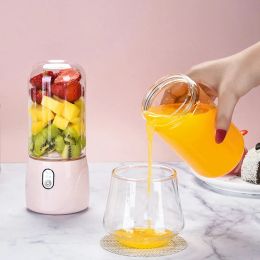 Portable Electric Fruit Juicer Cut Mixer Smoothie Maker Blender Machine USB Rechargable Juice Cup Bottle For Travel