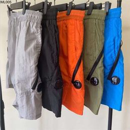 One Lens Zipper Pocket Shorts Flatt Nylon Garment Dyed Swim Shorts Ourdoor Cotton Track Short Pants Size