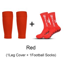 1 Set Of High Quality Football Leg Cover Comfortable Breathable Soccer Shin Guard Non-slip Silicone Basketball Sports Socks