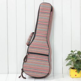 Ukulele Bag Case Soprano Concert Tenor Backpack 21 23 24 26 Inch Ukelele Stripe Mini Guitar Accessories Parts Gig