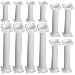 Mugs 24 Pcs Cake Separator Rod Display Stand Tool Short Tier Plastic Stands Wedding Cakes Pillars Decoration