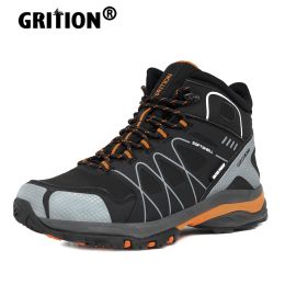 Boots Grition Mens Waterproof Trekking Hiking Boots Lace Up Mountain Climbing Work Shoes Non Slip Outdoor Winter Warm 2021 Size 47 New