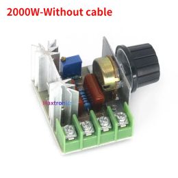 1pcs High-Power 2000W 4000W LED SCR Adjustable Motor Speed Controller Control Dimming Voltage Regulator Thermostat AC 110V-220V