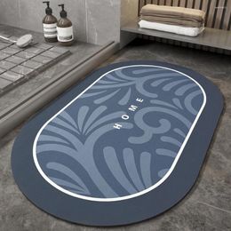 Bath Mats DEXI Bathroom Mat Anti-slip Shower Rug Quick Drying Kitchen Entrance Doormats Home Floormat Bathtub Carpet