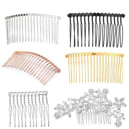 10Pcs/lot Silver Metal Hair Comb Base 12/15/20 Teeth for Diy Handmade Wedding Hair Combs Bridal Hair Accessories Jewelry Making