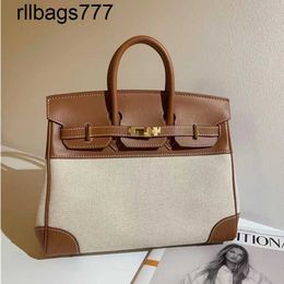 Bk Designer Handbag Leather Womens Bag Autumn and Winter High-end Cloth with Gold Brown One Shoulder