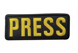 PRESS Armband Embroidered IR Multicam Patch Hook & Loop Embroidery Badges Media Journalist Correspondent Cloth Military Stripe