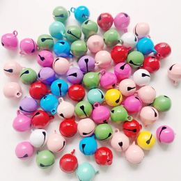 30/50pcs Bell Keychain Pendant Candy Colour Keyring Charms For DIY Jewlery Making Bracelet Necklace Earrings Pendant Accessories