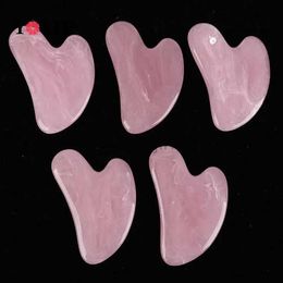 Face Massager 1pc Guasha Scraping Massage Scraper Face Massager Acupuncture Gua Sha Board Resin 7.8x5.4cm 240409