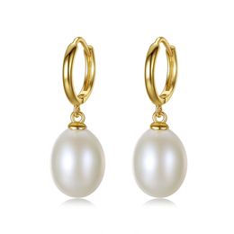 Vintage Pearl Dangle Earrings S925 Silver Ear Buckle Brand Earrings New Popular European and American Women Plated 18k Gold Earrings Jewellery Valentine's Day Gift spc