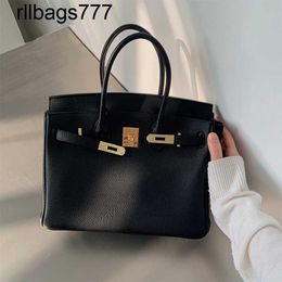 Handbag Designer Leather Bk Rsemnia Niche Light Luxury Bag Premium Temperament Black Mini Type Crossbody Tote