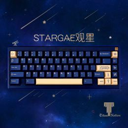 Accessories 134 keys GMK Stargazing keycaps Dye Sublimation PBT Keycap Set for Mechanical Keyboard Cherry Profile Compatible with MX switch