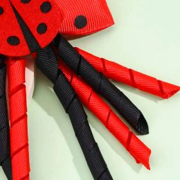 ncmama 2Pcs New Ladybug Hairpins For Women Girls Cute Curling Tassel Hairclip Hairgrips Barrettes Headwear Hair Accessories Gift