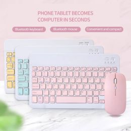 Combos Wireless Bluetooth keyboard, rechargeable, silent, ultrathin mini computer phone, tablet laptop keyboard, mouse set