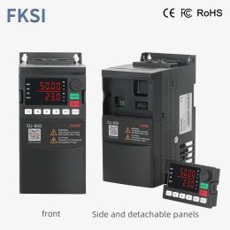 VFD Heavy-duty vector Frequency Converter 0.75KW 1.5KW 2.2KW 5.5KW 7.5KW 3 Phases 220V/380V Output Motor Speed Controller