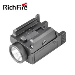 New Richfire SFD-088 Mini Pistol Light Combo 800 LM TYPE-C Tactical Gun Flashlight with GL 20mm Picatinny Rail Mount