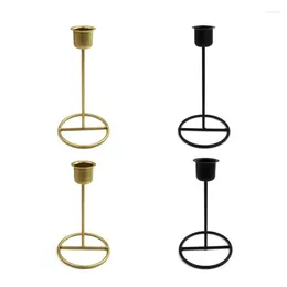 Candle Holders Wrought Iron Holder Metal Candlestick Stand Bracket Decor For Home Bedroom Room Dormitory 69HF