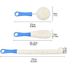 Hot Dust Cleaning Brush Soft Foam Wine Bottle Brush Decanter Stemware Glasses Glass Cleaning Brush Flexible Win Bar Set Cleaner