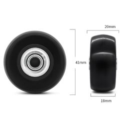 2PCS Universal Swivel Luggage Suitcase Wheel Replacement Caster Luggage Wheel Replacement Luggage Accessories