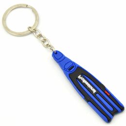 Part Keychain Fin Key Flipper Diver Diving Diving Gift KeyChain Keyring Professional Silicone And Steel Useful