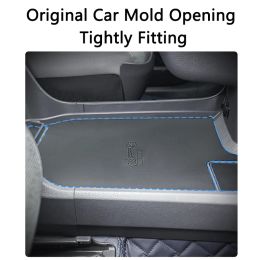 QHCP Car Central Storage Box Mat Leather Centre Control Storage Downside Layer Mats For Toyota Sienna Granvia 21-24 Accessories