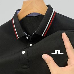 2024 High Quality JLindeberg Golf for Men Casual Mens T-shirts Mens Polo Shirt Male Polo T Shirt for Men Summer Top 240408