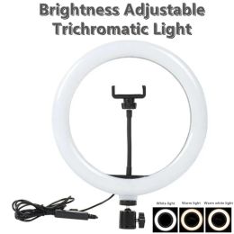 Christma Gift 10 Inch Dimmable LED Selfie Ring Light with Stand Tripod Lamp Photography Ringlight Phone