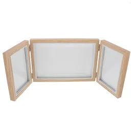 Frames Siamese Assembled Po Frame Decor Decorative Picture Fold Tabletop Wood Fodable Wooden Display