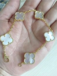 Inne bransoletki luksusowa bransoletka van koniczyna dla mężczyzn designerskie kobiety biżuteria bransoletki męskie diament 158