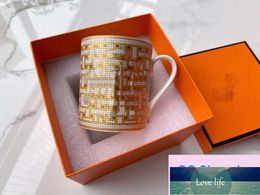 Wholesale Top Mug Nordic Style Ceramic Cup Three-Dimensional Enamel Pattern Gift Box