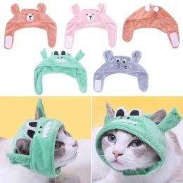 Dog Apparel 1 Pcs Cute Funny Pet Cat Cap Colth Costume Warm Hat Year Party Christmas Cosplay Accessories Po Props Headwear