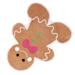 Carpets Christmas Gingerbread Bath Mat Quick Dry Dirt Resistant Rugs Mats For Bathroom Kitchen Entrance