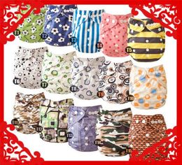 WholeChristmas Lovely Mimibaby baby cloth diaper printed Colour nappy 15 pcslot 3676691