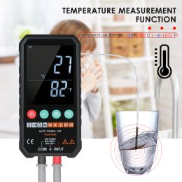 Digital Multimeter 6000 Counts True RMS AC/DC Voltage Resistance Capacitance Frequency Continuity Diode NCV Temperature Tester