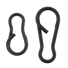 Fishing Snap Clips Swivel Hook Snap 25pcs/lot Black Carp Terminal Tackle Speed Links 2023 New Hot Sale Iscas Pesca