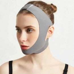 Face Massager V Shaper Elastic Facial Slimming Bandage Relaxation Lift Up Belt Shape Reduce Double Chin Thining Band Massage 240410