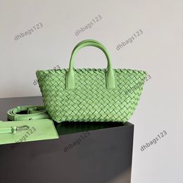 Cabat Tote Bags Top Quality Women Woven Leather Handbag Designer Lady Clutch Purse Retro Shoulder Crossbody Wallet Genuine Handbags shopping bag alligator leather