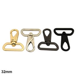 1pcs Metal Swivel Eye Snap Hook Durable Trigger Clasps Clips for DIY Leather Craft Bag Strap Belt Webbing Keychain 3 Sizes