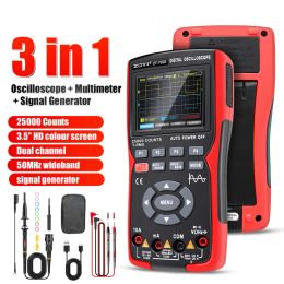 ZOYI ZT703S 3in1 Digital Multimeter 50MHz Bandwidth 280MS Rate PC Waveform Data Storage Dual Oscilloscope Signal Generator